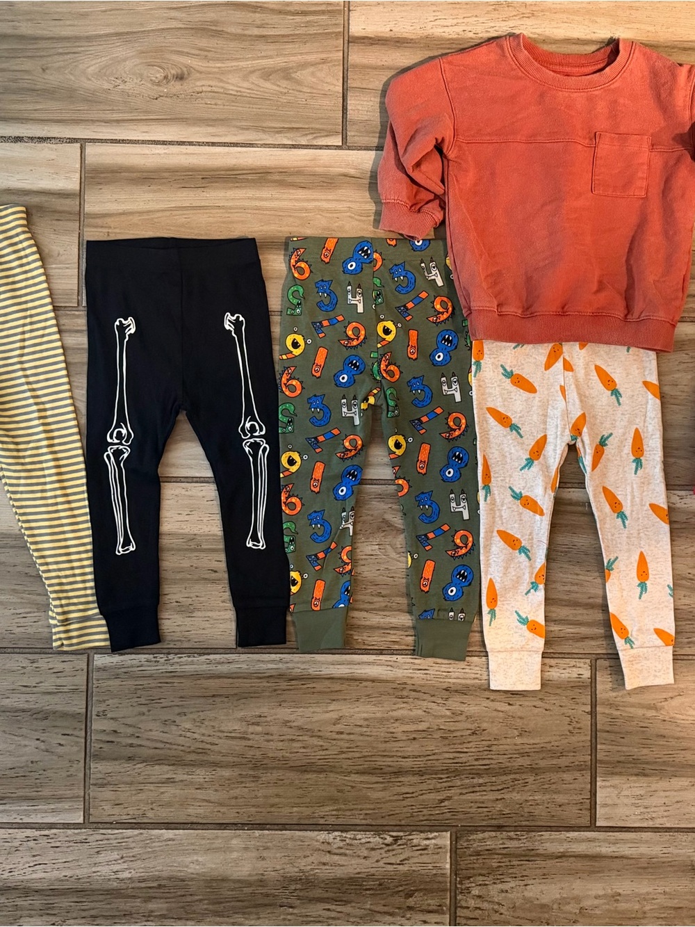 Toddler Boys Mixed Print Pajamas